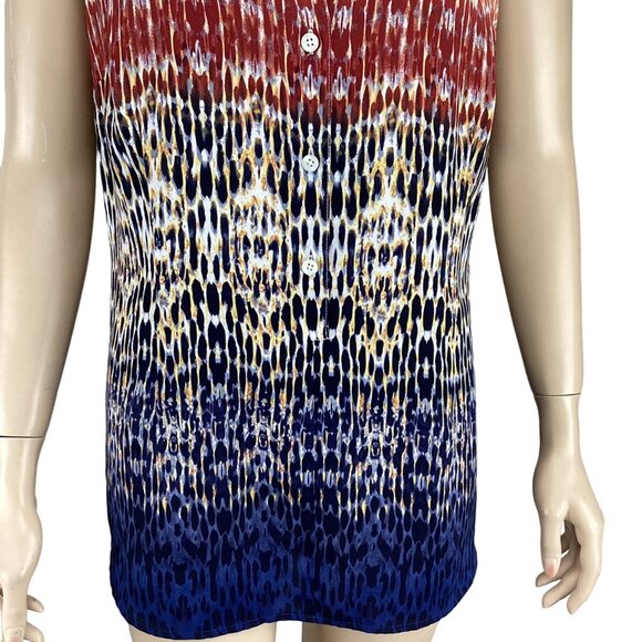 Cabi Love‎ Top Size Medium Sleeveless Blouse Peter Pan Collar - Picture 7 of 7